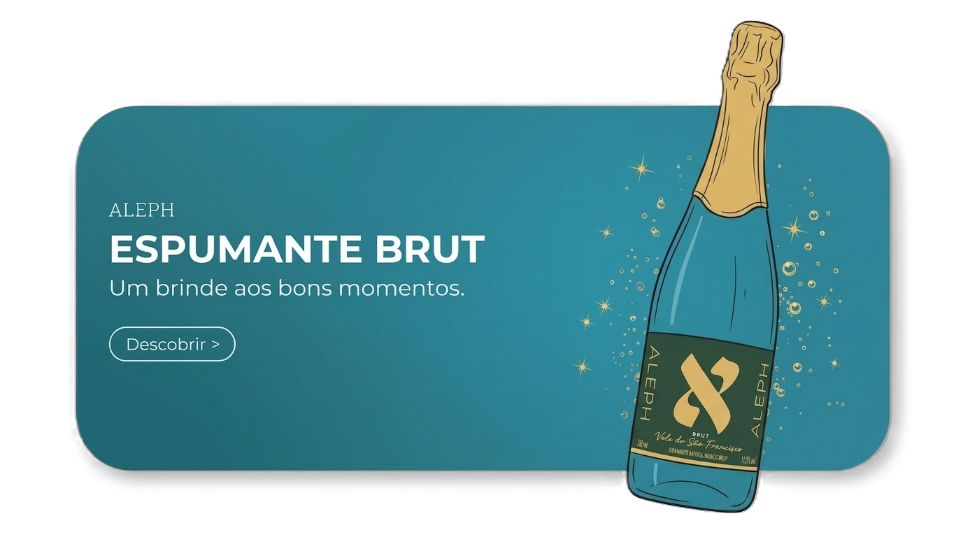 Espumante Brut - Aleph - Um brinde aos bons momentos