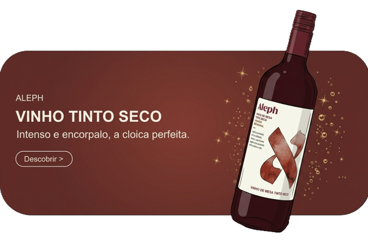 Vinho Tinto Seco - Aleph - Intenso e encorpado, a escolha perfeita